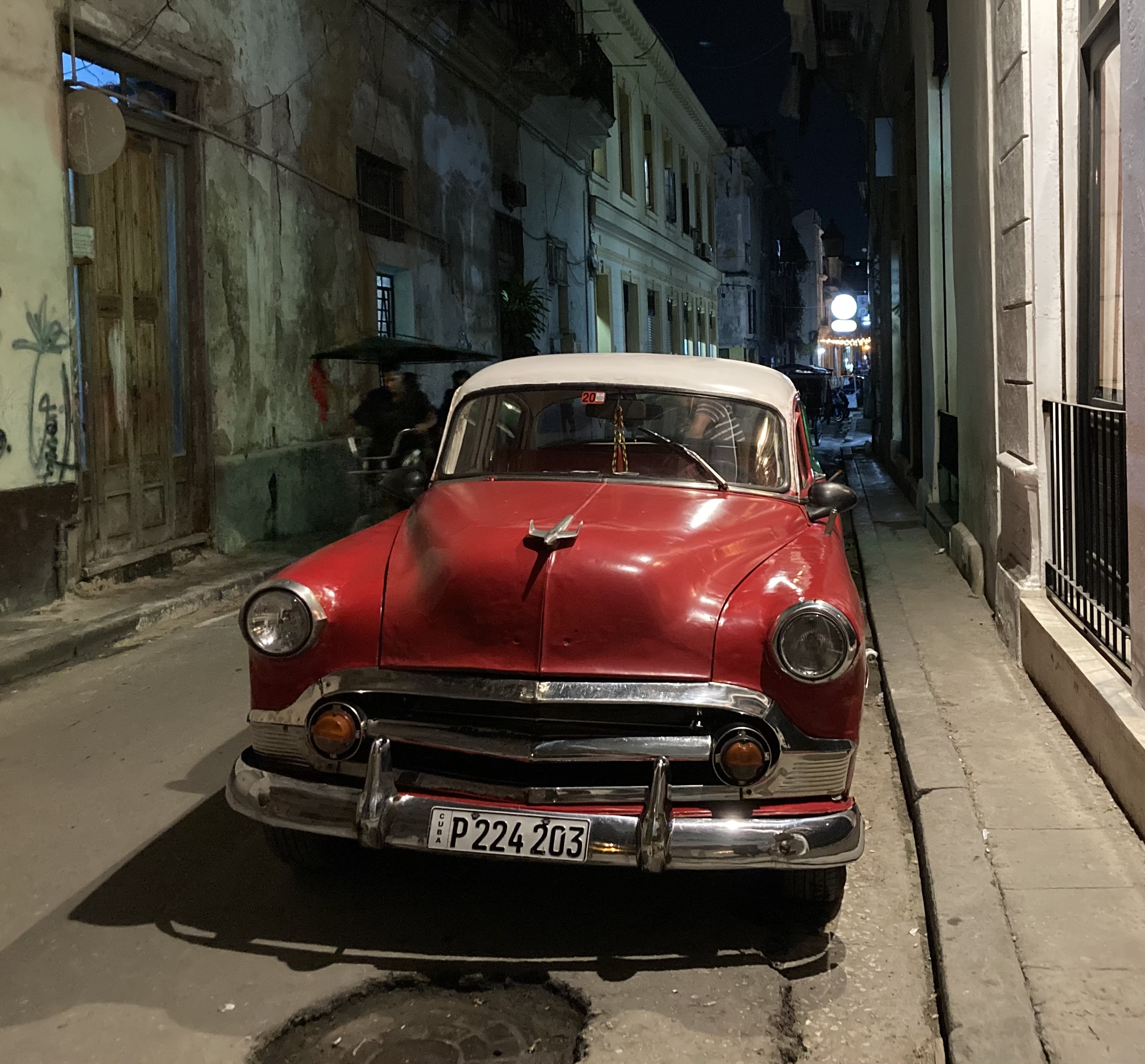 Classic 1950s American car on the streets of Havana, Cuba
